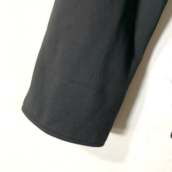 2/$35 Chico’s Black White Striped Drape Blazer - Picture 7 of 14